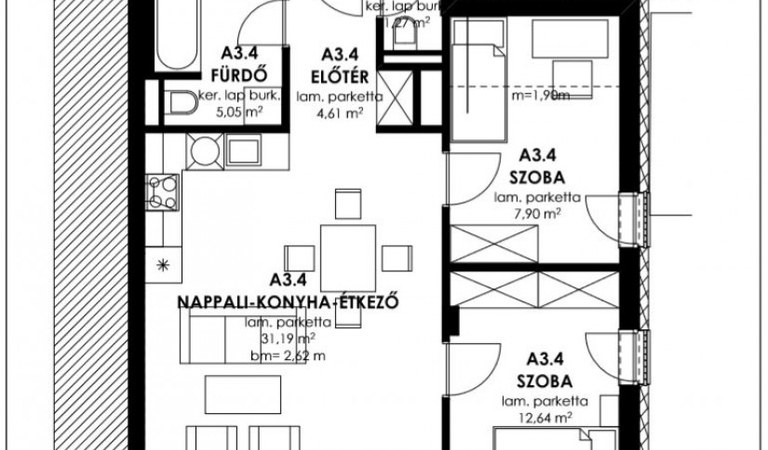 Egyetemvárosban, modern, új építésű lakások eladók! – 2. ingatlanfotó