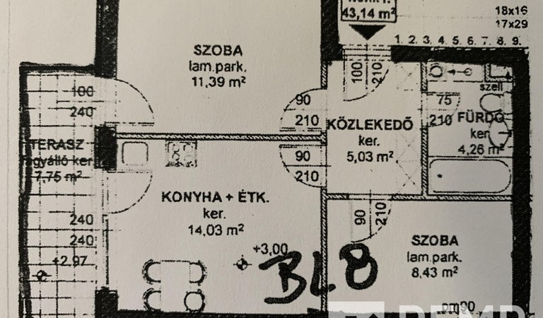 Pécsett az Egyetem és Belváros között 2019-es építésű nagy teraszos, klímás téglalakás zárt udvari parkolóval eladó!! – 1. ingatlanfotó